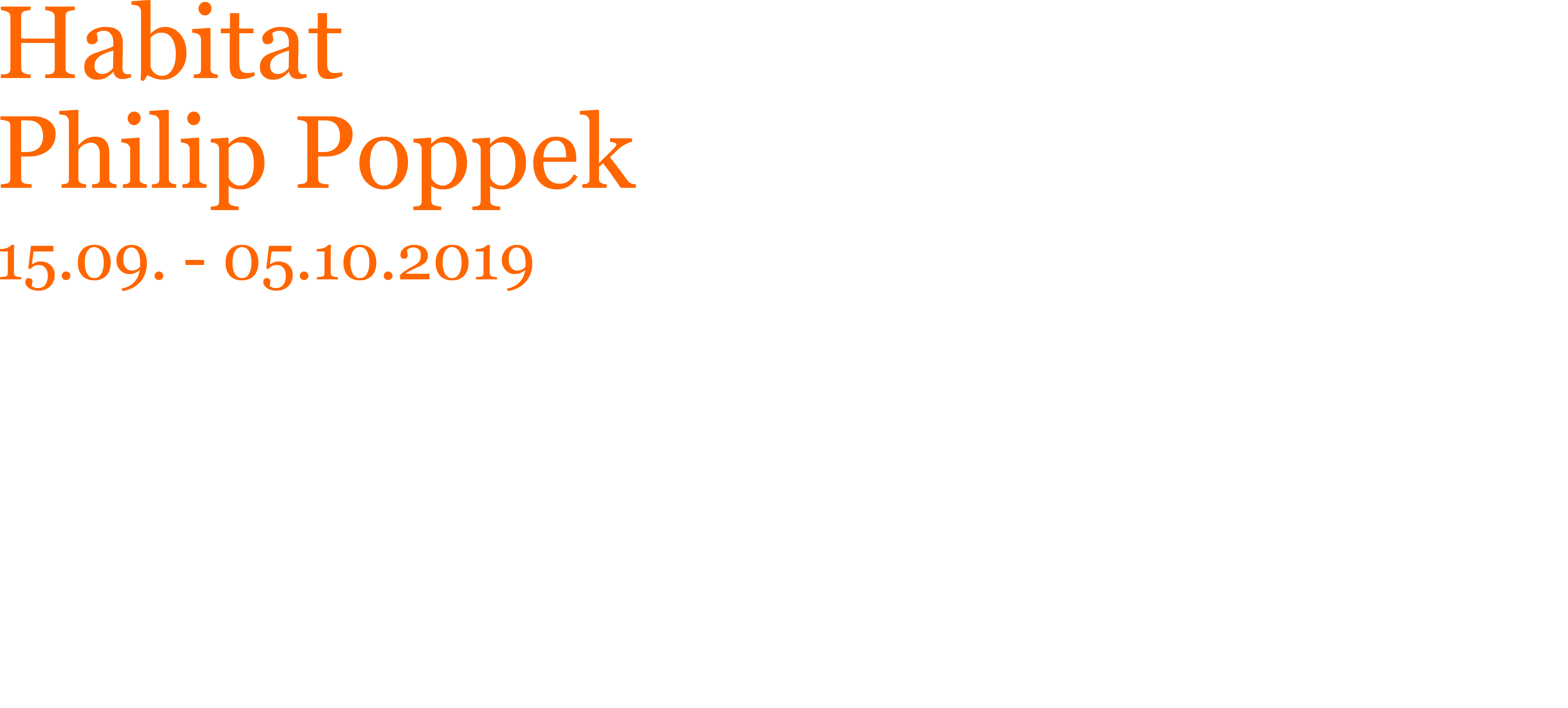 archive / Habitat / Phillip Poppek